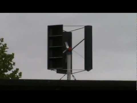  Windrad mit Generator homemade vertical axis wind turbine VAWT