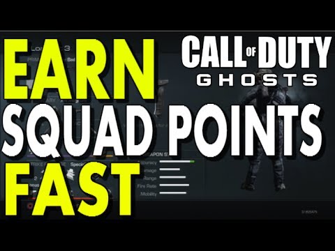 how to get more squad points in call of duty ghosts