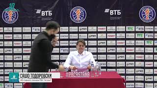 Послематчевая пресс-конференция — Единая лига ВТБ: «Астана» vs «Зелена Гура»