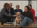 Minero un perro utilizado para caza, con el cuello degollado