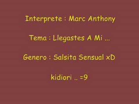 Video de Llegaste a mí de Marc Anthony