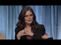 purchase full-length paley center dvd of this event here: http://amzn.to/zo3int. also on amazon instant video. cast member emily deschanel (dr. temperance 