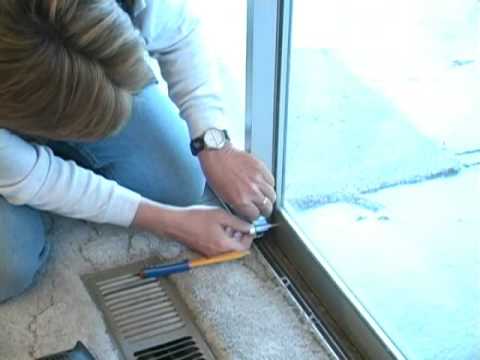 how to lock a sliding door