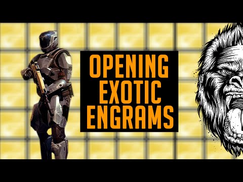 Destiny Exotic Engrams - Opening Exotic Arm Engrams