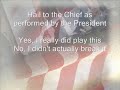 P-Res; Hail to the Chief