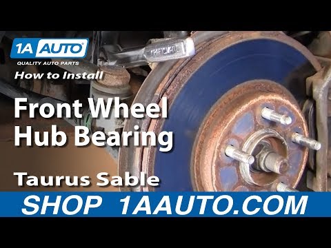 How To Install Replace Front Wheel Hub Bearing Taurus Sable 96-06 Part 1 1AAuto.com