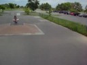 Pocketbikes in a skatepark