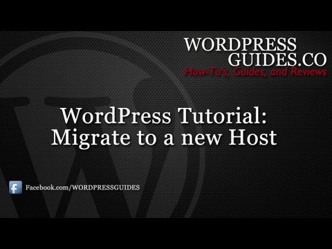 how to move wordpress site to new host