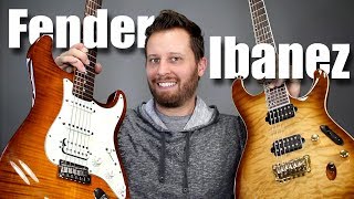 FENDER HSS STRAT vs IBANEZ PRESTIGE - Guitar Tone 