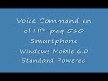 uso de voice command en el smartphone hp ipaq 510
