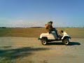 insane lifted golf cart crash