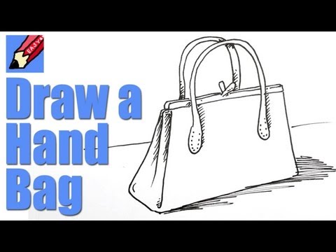 How to draw a handbag real easy