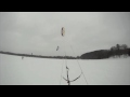 Snowkiting on Canadarago Lake NY - 2-13-2010 - 02-14