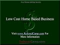 low cost home based business secrets