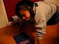 Joanna doing pushups