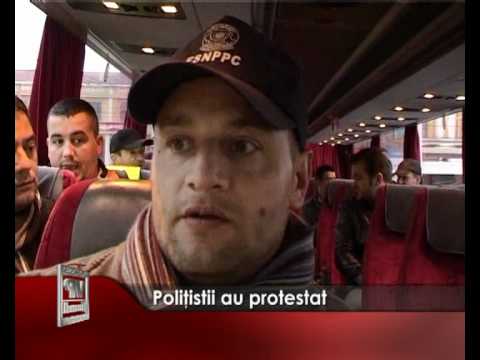 Politistii au protestat