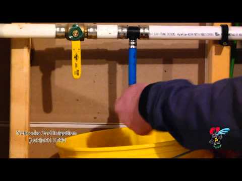 how to drain irrigation system