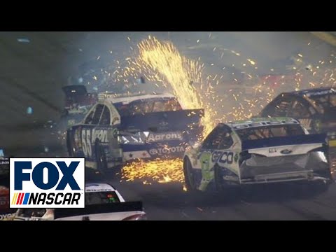 cola - Watch highlights of Mark Martin sending Aric Almirola into Jeff Gordon, starting a huge pileup behind them.