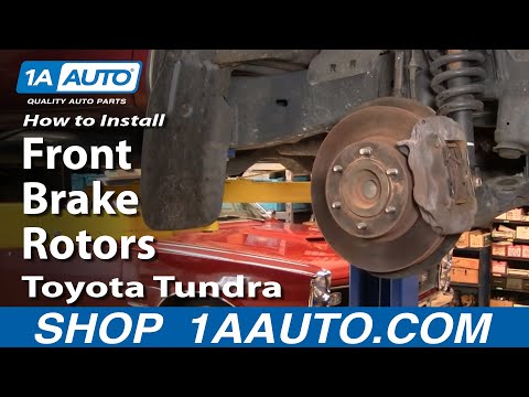 How To Install Replace Front Brake Rotors Toyota Tundra 00-05 1AAuto.com