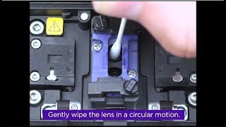 Cleaning microscope lens