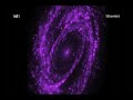 This image of the mammoth spiral galaxy M81, located about 12 million light years away, contains data from four different NASA satellites. Explanation: This impressive color composite shows spiral galaxy M81 across the electromagnetic spectrum. It combines X-ray data (blue) from the Chandra Observatory, infrared data (pink) from the Spitzer Space Telescope, and an ultraviolet image (purple) from the GALEX satellite, with a visible light (green) Hubble image. The inset highlights X-rays from some of M81's black holes, including black holes in binary star systems with about 10 times the mass of the sun, as well as the central, supermassive black hole of over 70 million solar masses. Comparing computer models of the giant black hole's energy output to the multiwavelength data suggests that feeding that monster is relatively simple -- energy and radiation is generated as material in the central region swirls inwards forming an accretion disk. In fact, the process otherwise appears to be just like the accretion process feeding M81's stellar mass black holes, even though the central black hole is millions of times more massive. M81 itself is about 70,000 light-years across and only 12 million light-years away in the northern constellation Ursa Major.M81 in 60 SecondsNarrator (Megan Watzke, CXC): This image of the mammoth spiral galaxy M81, located about 12 million light years away, contains data from four different NASA satellites. First we see infrared data from the Spitzer Space Telescope, followed by optical data from the Hubble Space Telescope. The Galex Satellite shows us what M81 looks like in ultraviolet emission. And finally, x-ray data from the Chandra X-ray Observatory reveals what is going on at higher energies. At the center of M81, there is a supermassive black hole that is about 70 million times more massive than the sun. A new study involving Chandra and other telescopes helps astronomers better understand how this black hole is growing.