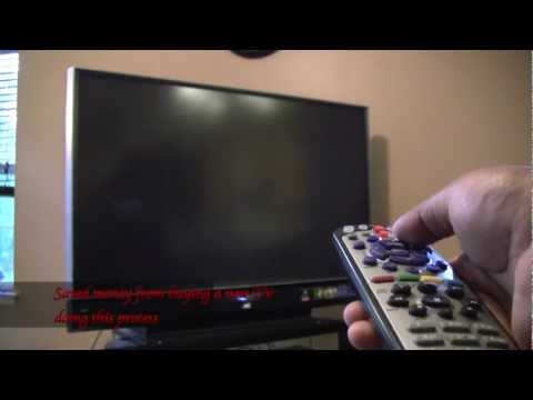 how to get rid of v-1 on jvc tv