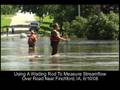 Measuring Streamflow with Wading Rod Near Finchford, IA