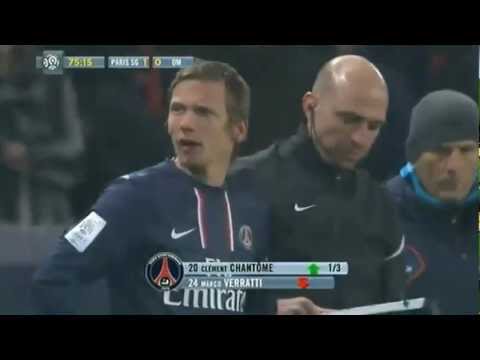 Entrée de David Beckham - PSG vs OM - 24.02.2013