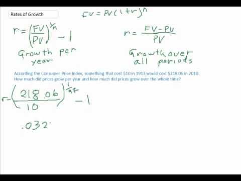 how to calculate growth rate