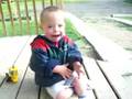 Chris playing outside!