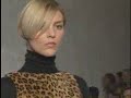 ralph lauren's fall 2008 collection is largely influenced by life in colorado where he shares a ranch with his family. red-and-black buffalo plaid suits and blanket coats are just some of the western styles as well as plaid hunting jackets and cashmere skirts. but there is an urban edge too, dresses and suits in herringbone and black. some leopard print paws its way down the runway. for evening, there is more plaid in the form of a high-necked gown. velvet and tulle skirts complimented by lots of fabulous jewelry make watching the show a real party.