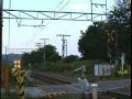 踏切風景－東海道本線・旧「新垂井駅」踏切３８３系ワイドビューしなの１６号2008年7月13日撮影