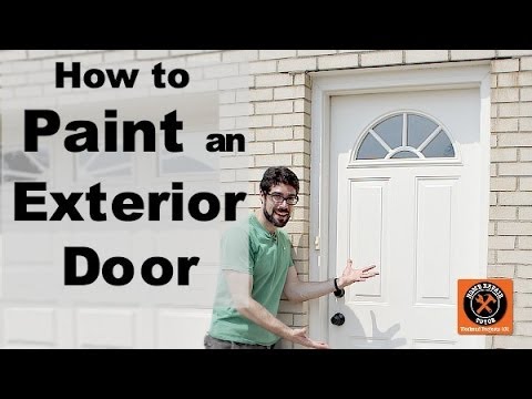 how to paint an exterior door