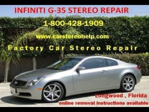 Infiniti G35 Stereo, AC and Audio Finisher Board Troubleshooting