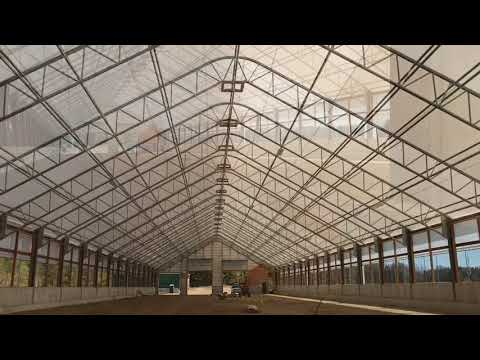 Haines 90’ x 500’ Fabric Building Feedlot Beef Barn