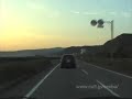 [V0066] 030601 使用済み核燃料処理施設誘致でもめた東洋町から国道55号で夕暮れの室戸岬を目指す Japanese country roads; Muroto Misaki