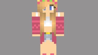 Minecraft Skin timelapse Summer FlowerCrown Girl