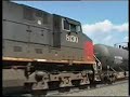Tehachapi Loop \"Walong\" SP South bound train: 1997
