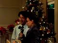 Mark MacLachlan and Jonathan Lam sing the periodic table
