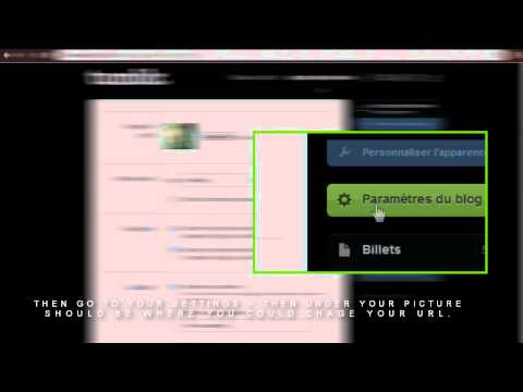 how to change tumblr url