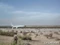 Extreme low fly-by done in a KC-135