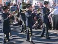 the raf's central band marches-on along wootton bassett high street.
on 12th october 2008 the armed forces staged a parade through wootton bassett to thank the town for their support to the berieved relatives and friends of servicemen and women who fell in the service of their country.