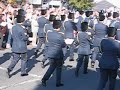 the raf's central band marches-on along wootton bassett high street.
on 12th october 2008 the armed forces staged a parade through wootton bassett to thank the town for their support to the berieved relatives and friends of servicemen and women who fell in the service of their country.