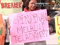 gender equality ngos have stepped up pressure on bung moktar radin to vacate his parliamentary seat for having committed unauthorised polygamy. bung moktar, who is mp for kinabatangan in sabah, ran into a protest mounted outside the lower syariah court in gombak timur this morning. empower executive director maria chin abdullah said bung moktar's action sends out the wrong message to society. 