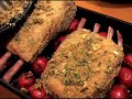 Roasted Rack of Lamb Recipe : Adding Crust Mixture for Rack of Lamb