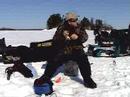 Ice fishing Whitefish in Manitob with Cat Eye Outfitter Ice fishing Whitefish in Manitob with Cat Eye Outfitter