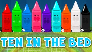 Ten In The Bed  Crayons Nursery Rhymes  Baby Songs