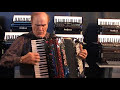 this is a fun and joy to listen the play of pino di modugno. i love his entertaining play. he uses the accordion, as if it is a part of his body.