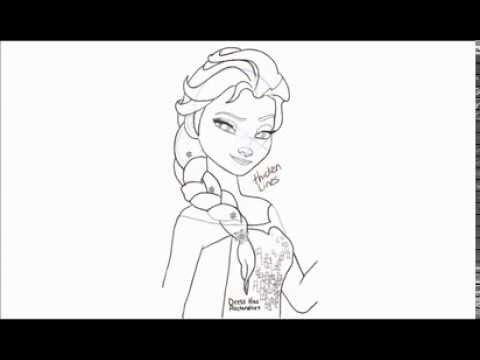 how to draw queen elsa
