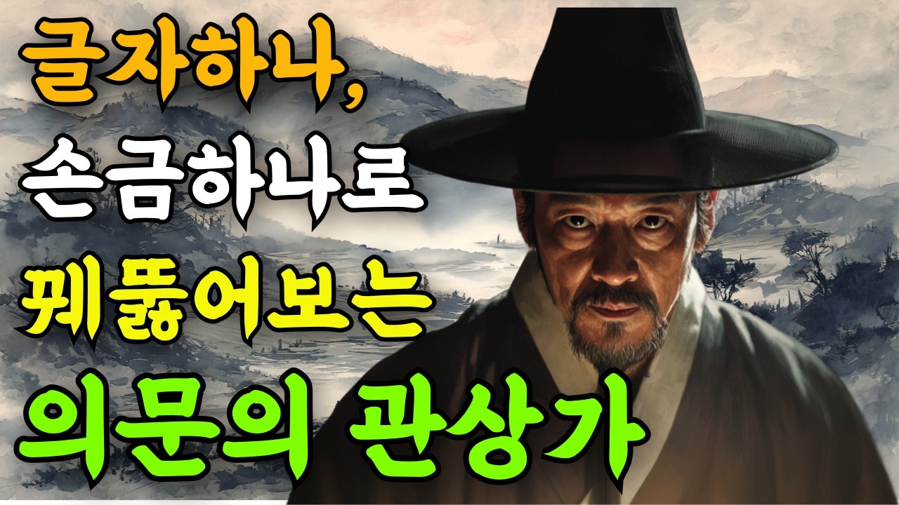 조선 용두장터의 의문의 관상가가 꿰뚫어준 신묘한 관상이야기|야담|민담|설화|옛이야기|조선이야기|민담|전설
